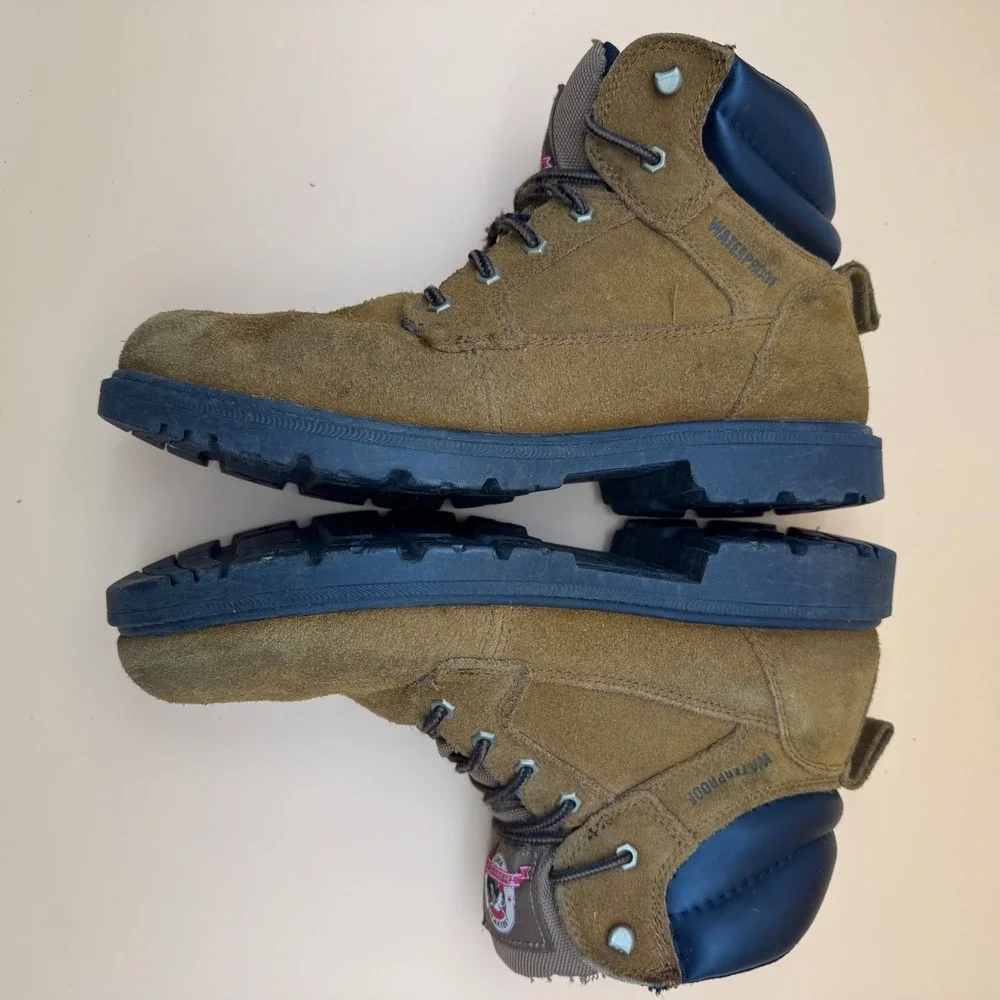 Brahma Boots Waterproof Suede Leather Lace‎ Up Work Boots Mens 13W oil resistant